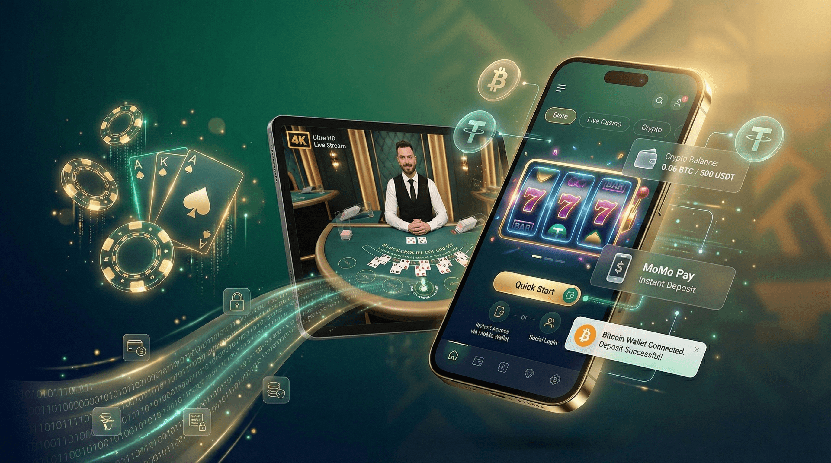 New casino Ghana 2026 MoMo Bitcoin smartphone modern platform
