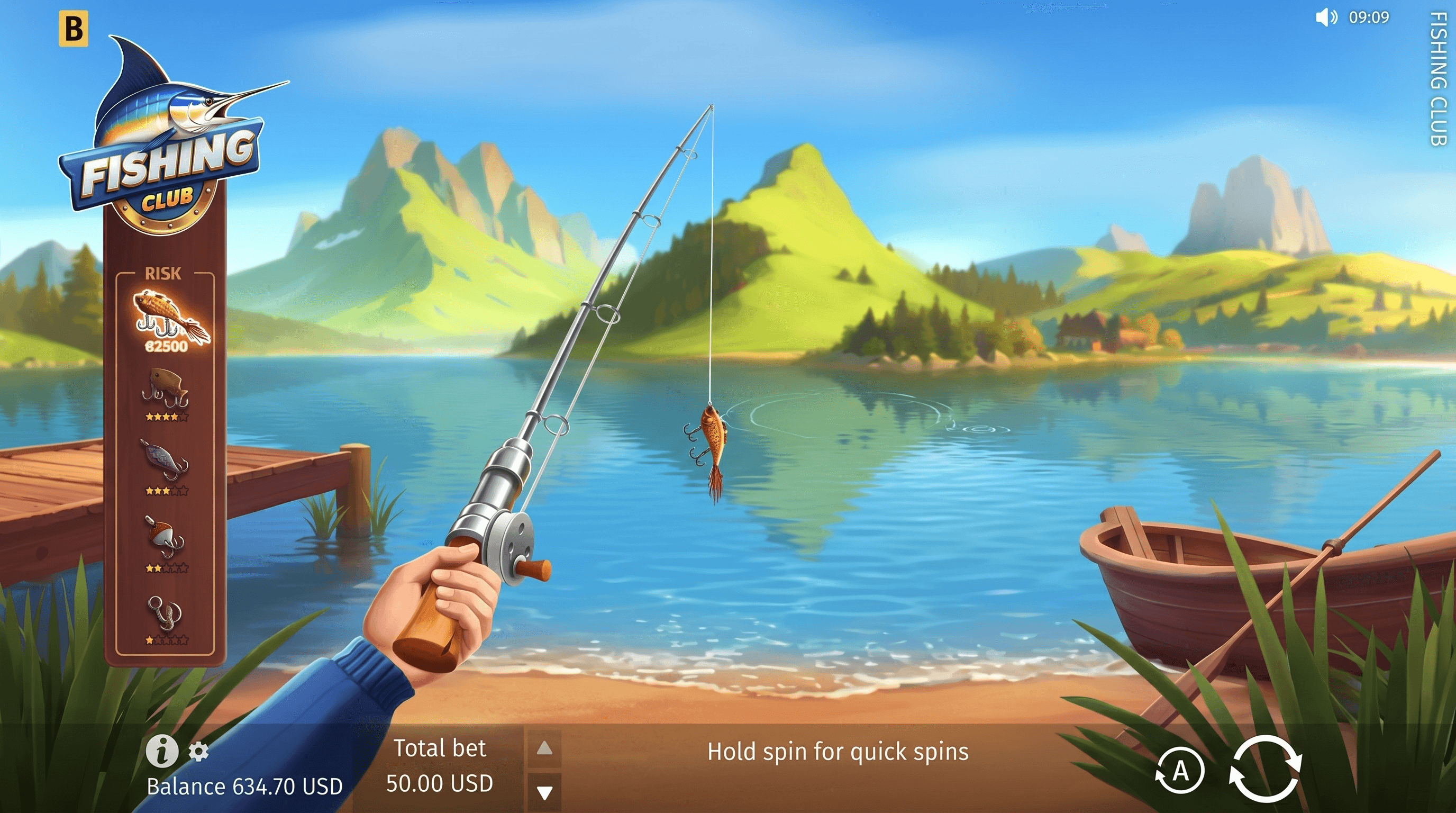 Fishing Club arcade game interface Fishing Club arcade game interface underwater cannon fish multipliers Ghana