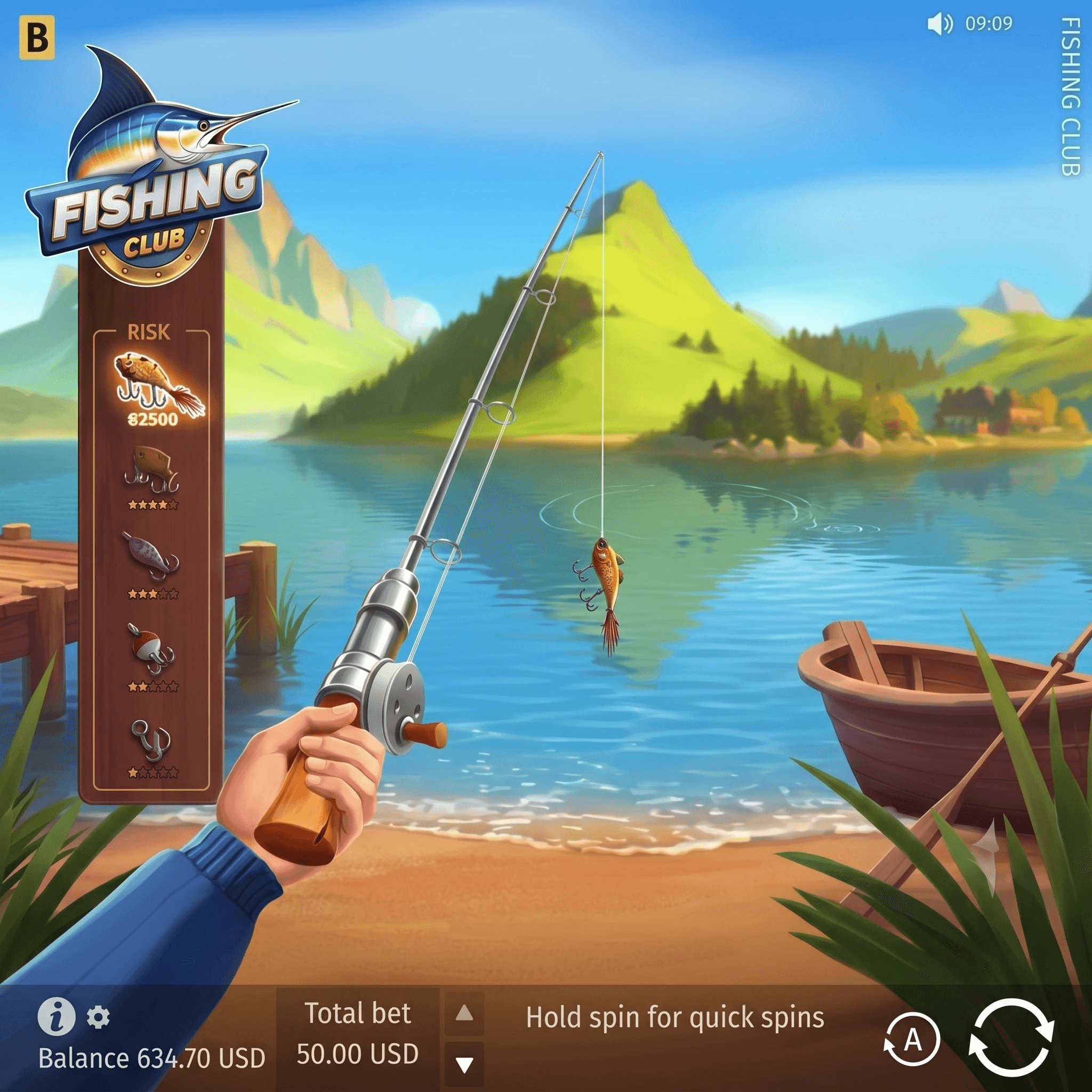 Fishing Club game mobile interface Fishing Club game mobile interface Ghana smartphone