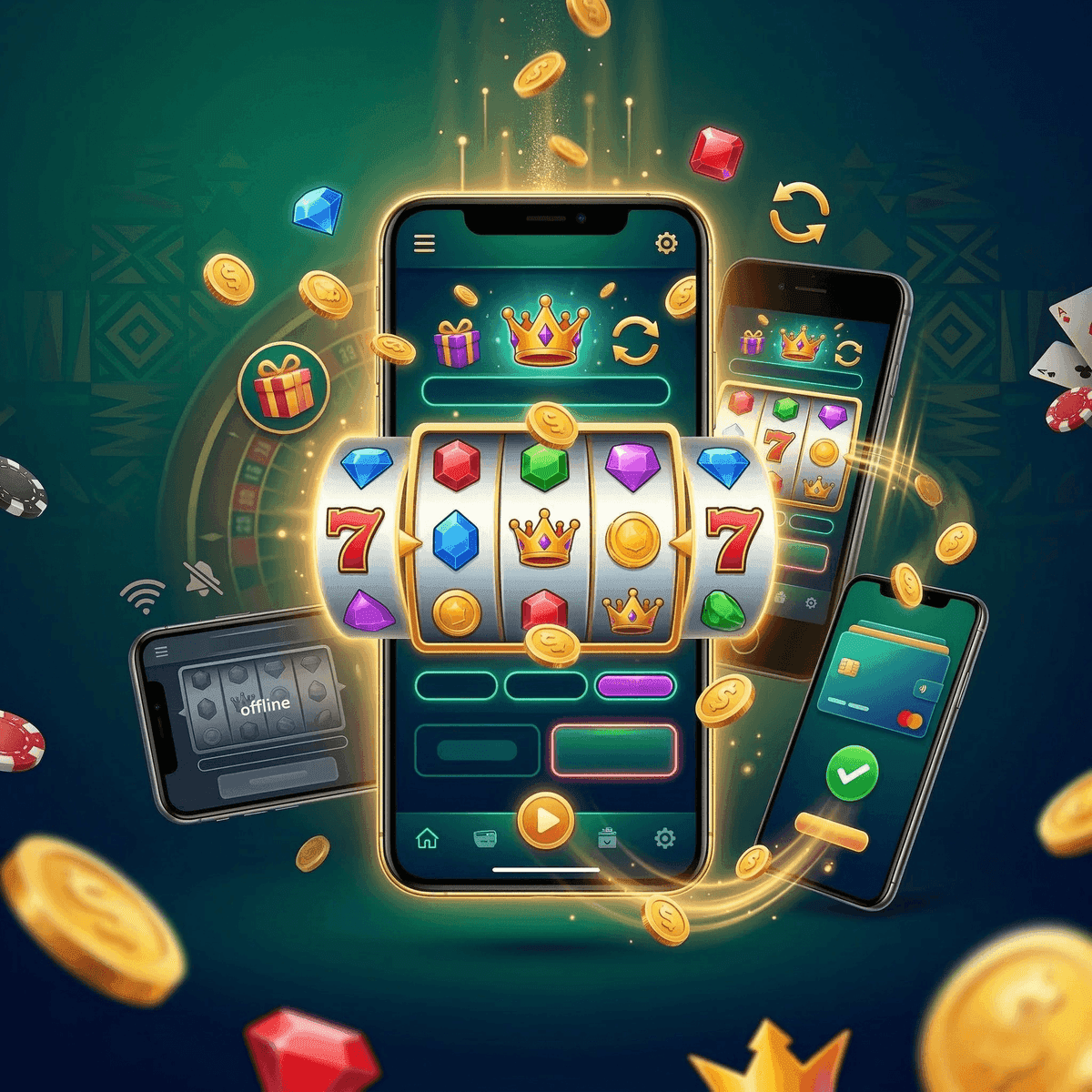 Casino app download Ghana smartphone mobile money betting interface
