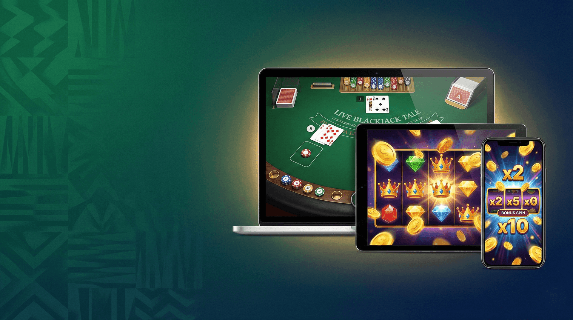 Best online casino Ghana real money interface showing slots and table games